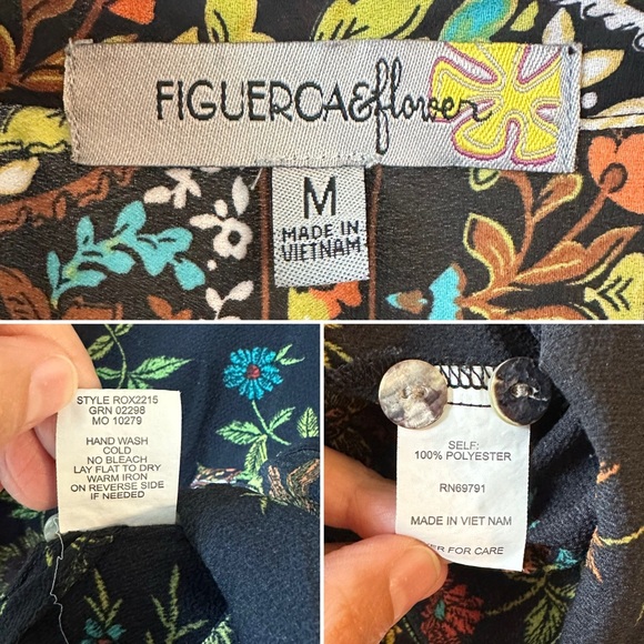 Anthropologie Fig & Flower top - Picture 3 of 3